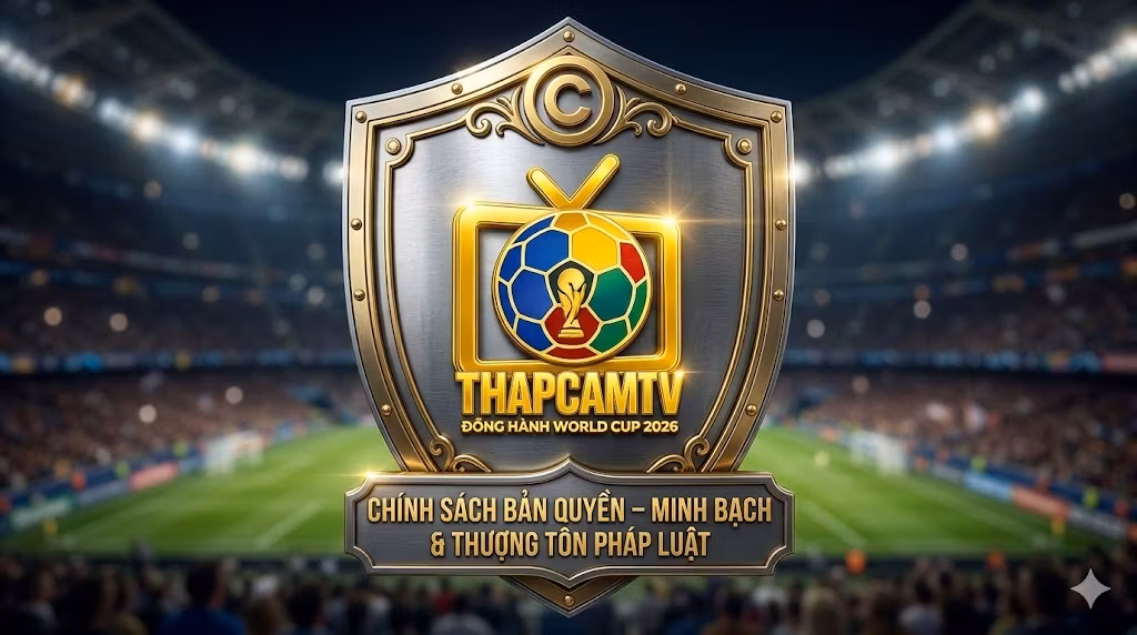 Banner chính sách bản quyền của Thapcamtv, cam kết minh bạch và thượng tôn pháp luật bảo vệ quyền sở hữu trí tuệ.