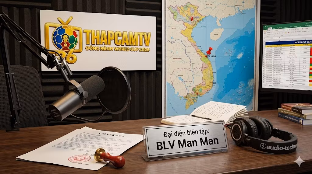 Đại diện biên tập BLV Man Man và thông tin liên hệ pháp lý chính thức của Thapcamtv tại Đà Nẵng