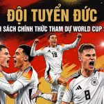 Thumbnail bài viết về đội tuyển Việt Nam tham dự World Cup 2026, hình ảnh các cầu thủ ăn mừng bùng nổ và HLV đang chỉ đạo trên nền cờ đỏ sao vàng.